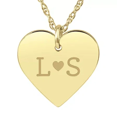 Fine Jewelry Womens 24k Gold Over Silver 18 Inch Pendant Necklace In Yellow