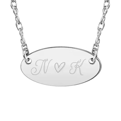 Fine Jewelry Womens 24k Gold Over Silver 18 Inch Pendant Necklace In White