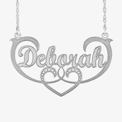 Fine Jewelry Womens Sterling Silver 18 Inch Pendant Necklace In White