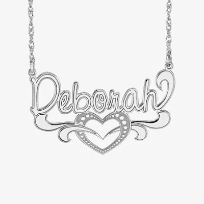 Fine Jewelry Womens Sterling Silver 18 Inch Pendant Necklace In White