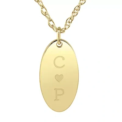 Fine Jewelry Womens 24k Gold Over Silver 18 Inch Pendant Necklace In Yellow