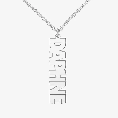 Fine Jewelry Womens Sterling Silver 18 Inch Pendant Necklace In White