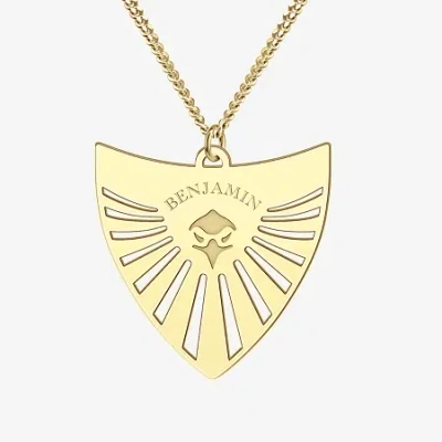 Fine Jewelry Unisex Adult Sterling Silver 20 Inch Pendant Necklace In Yellow