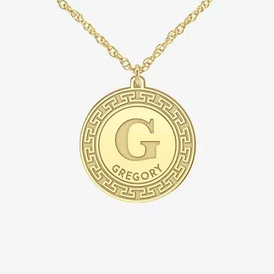 Fine Jewelry Unisex Adult 24k Gold Over Silver 18 Inch Pendant Necklace In Yellow