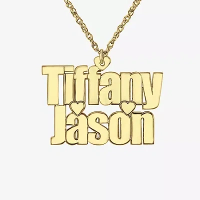 Fine Jewelry Womens Sterling Silver 18 Inch Pendant Necklace In Yellow