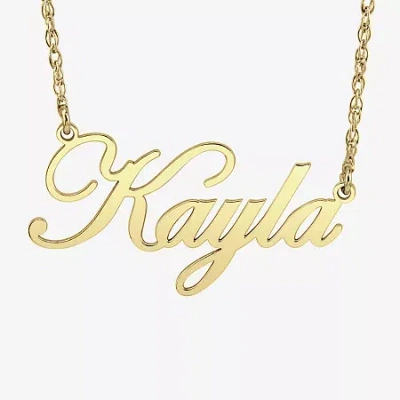 Fine Jewelry Womens 24k Gold Over Silver 18 Inch Pendant Necklace In Yellow