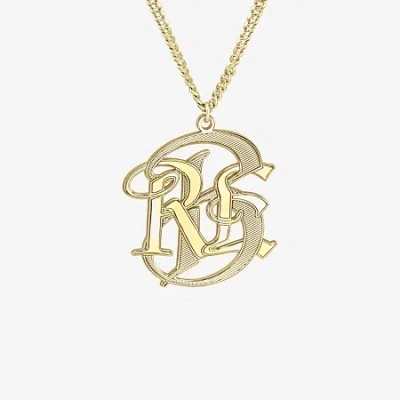 Fine Jewelry Unisex Adult Sterling Silver 20 Inch Pendant Necklace In Yellow