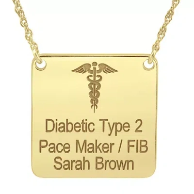 Fine Jewelry New Unisex Adult Personalized Gold Pendant Necklace In Yellow