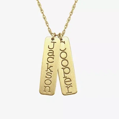 Fine Jewelry Womens 24k Gold Over Silver 18 Inch Pendant Necklace In Yellow