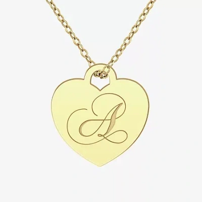 Fine Jewelry Womens 24k Gold Over Silver 18 Inch Pendant Necklace In Yellow