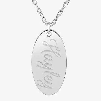 Fine Jewelry Womens 24k Gold Over Silver 18 Inch Pendant Necklace In White