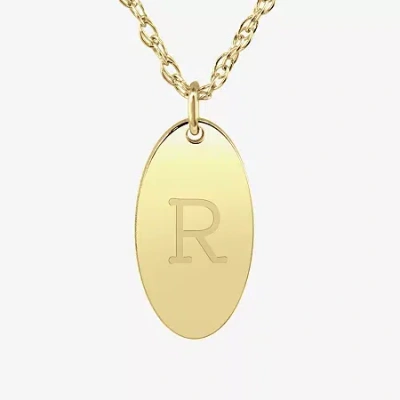 Fine Jewelry Womens 24k Gold Over Silver 18 Inch Pendant Necklace In Yellow