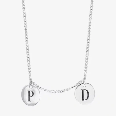 Fine Jewelry Womens Sterling Silver 16 Inch Name Necklace In Transparent