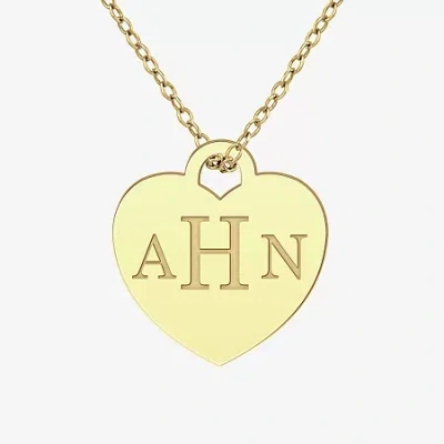 Fine Jewelry Womens 24k Gold Over Silver 18 Inch Pendant Necklace In Yellow