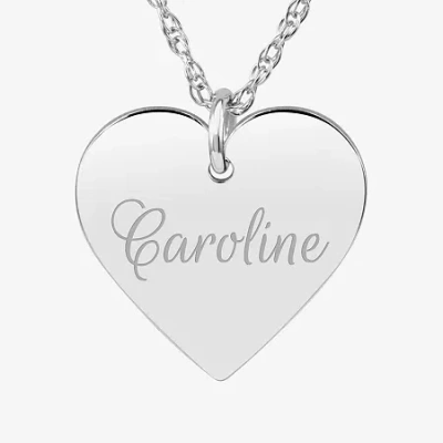 Fine Jewelry Womens Sterling Silver 18 Inch Pendant Necklace In White