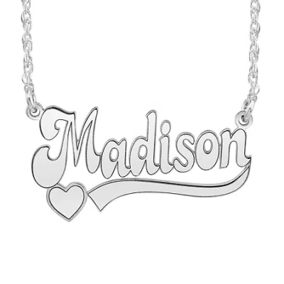 Fine Jewelry Personalized Name Necklaces In White