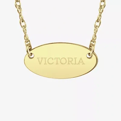 Fine Jewelry Womens 24k Gold Over Silver 18 Inch Pendant Necklace In Yellow