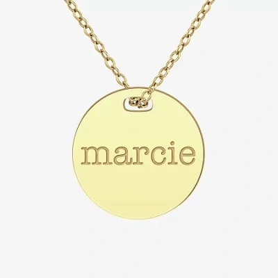 Fine Jewelry Womens 24k Gold Over Silver 18 Inch Pendant Necklace In Yellow