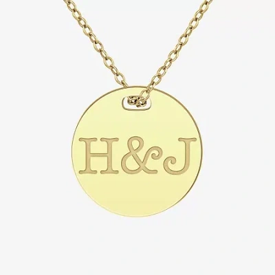 Fine Jewelry Womens 24k Gold Over Silver 18 Inch Pendant Necklace In Yellow