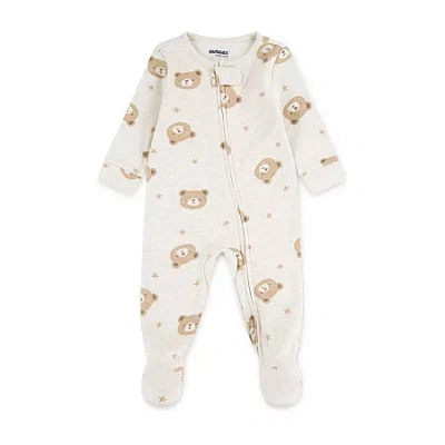 Huggies Baby Boys Printed Footed Coverall In White
