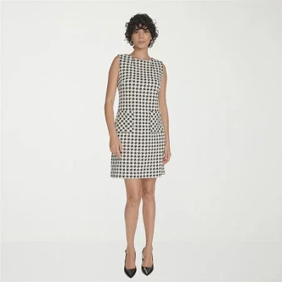 Marc New York Houndstooth Womens Sleeveless Sheath Dress In Multi