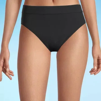 Mynah Womens Lined High Waist Bikini Swimsuit Bottom In Black