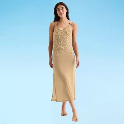 Mynah Womens Dress Swimsuit Cover-up In Yellow