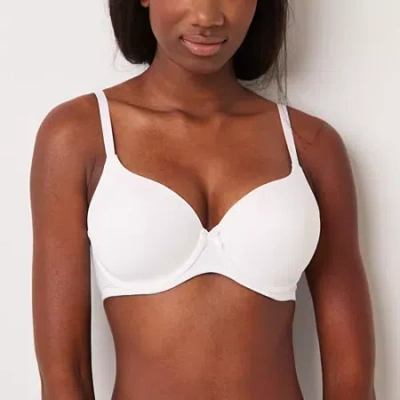Ambrielle Cotton Underwire Full Coverage Bra 365392 In White