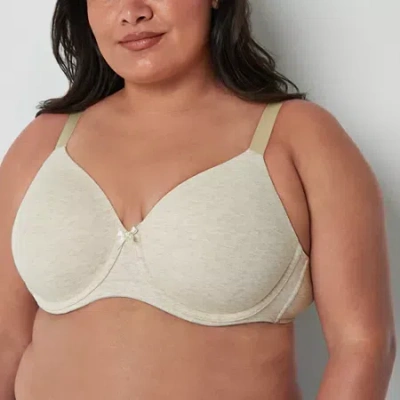 Ambrielle Cotton Underwire Full Coverage Bra 365392 In Brown