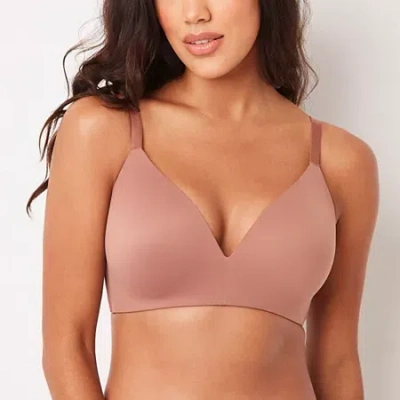 Ambrielle Super Soft Plunge Bra-302724 In Brown