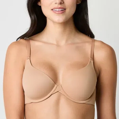 Ambrielle Everyday Womens Medium Support Demi Bra In Sand