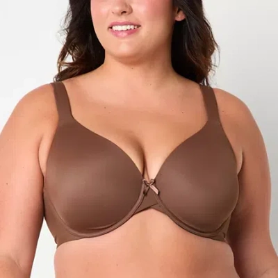 Ambrielle Everyday Underwire Full Coverage Bra In Brown