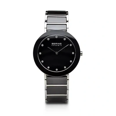 Bering Womens Black Ceramic Bracelet Watch-11435-749 In Black