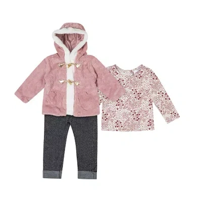 Little Lass Baby Girls 3-pc. Pant Set In Black