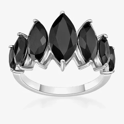 Fine Jewelry Womens Genuine Black Onyx Sterling Silver Marquise Cocktail Ring In Transparent