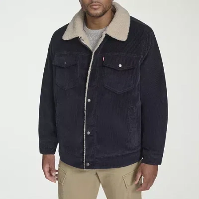 Levi 's Mens Midweight Big And Tall Trucker Jacket In Blue