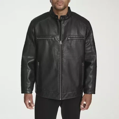 Levi 's Mens Faux Leather Midweight Jacket In Black
