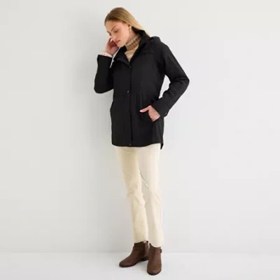 Gallery Womens Packable Lightweight Raincoat In Black
