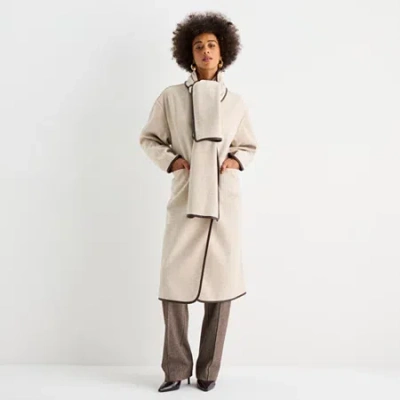 Worthington Womens Midweight Coat In Sand
