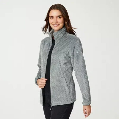 Free Country Womens Fleece Midweight Jacket In Gray