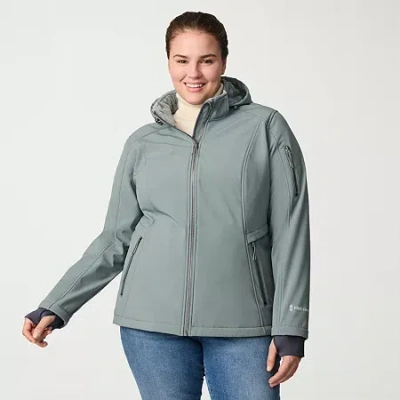 Free Country Womens Plus Water Resistant Midweight Softshell Jacket In Multi