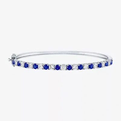 Fine Jewelry Gemstone Sterling Silver Bangle Bracelet