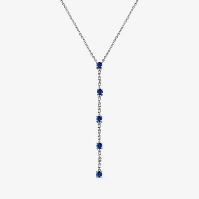 Fine Jewelry Womens Diamond Accent Gemstone 10k Gold 18 Inch Pendant Necklace