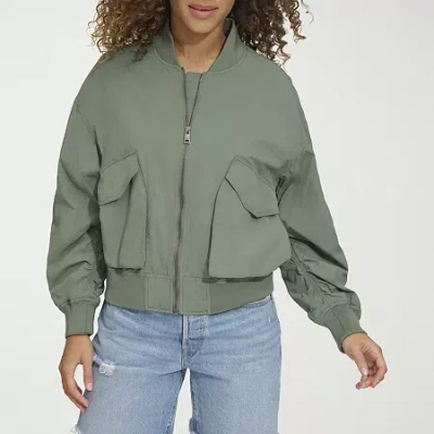 Levi 's Womens Water Resistant Midweight Bomber Jacket In Green