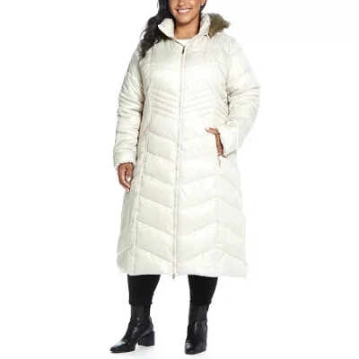 Gallery Womens Plus Heavyweight Puffer Jacket In White