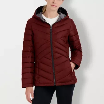 Hfx Womens Easy-on + Easy-off Midweight Quilted Jacket In Brown