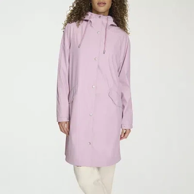 Levi 's Womens Hooded Water Resistant Midweight Raincoat In Pink