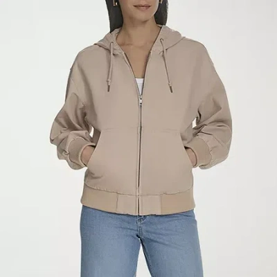 Levi 's Womens Hooded Midweight Bomber Jacket In Pink