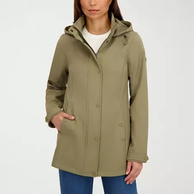 Hfx Womens Water Resistant Lightweight Softshell Jacket In Green