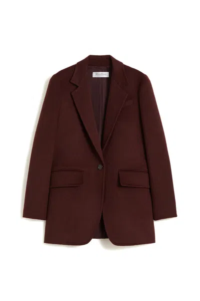 Max Mara Jackets In Burgundy